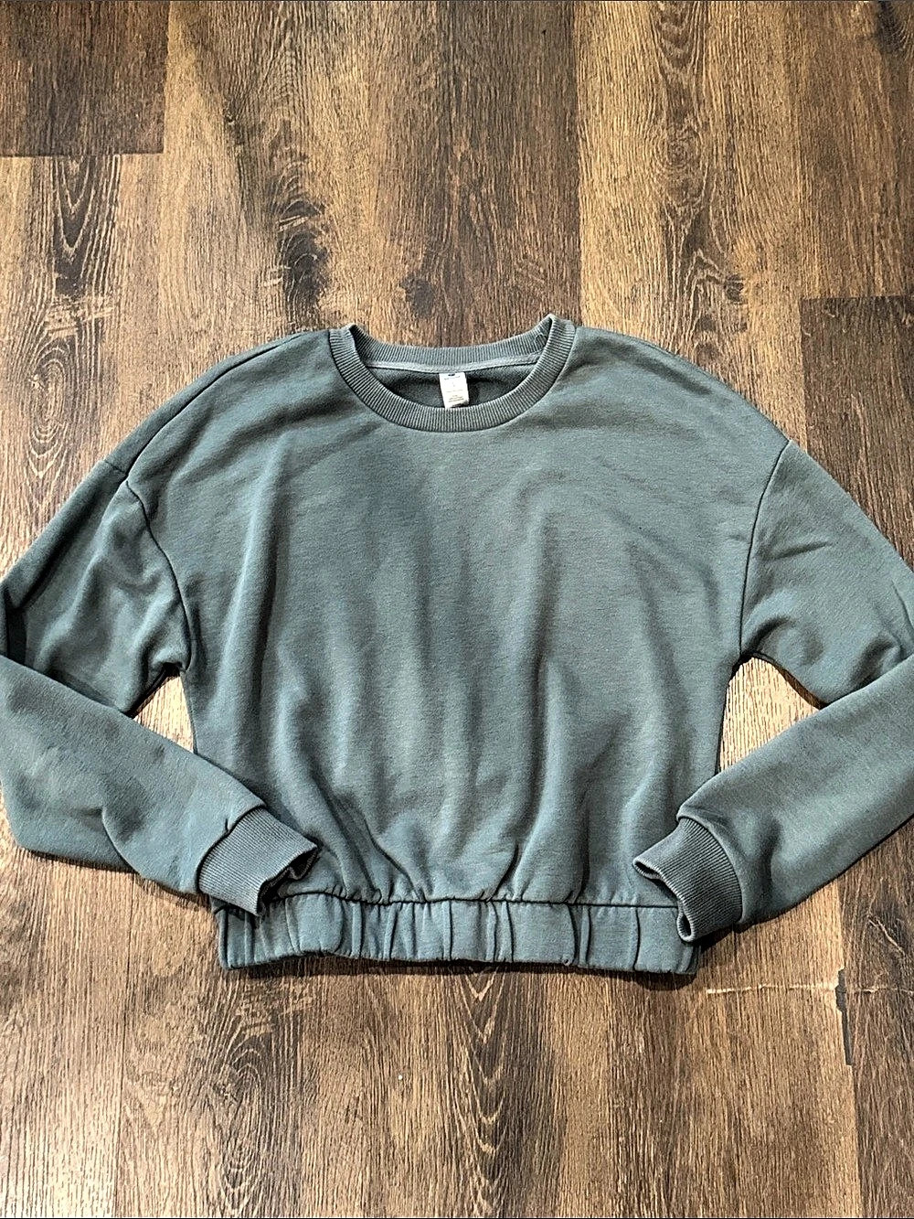 90 Degree by Reflex Women'Small Sweatshirt in Green Small Like New